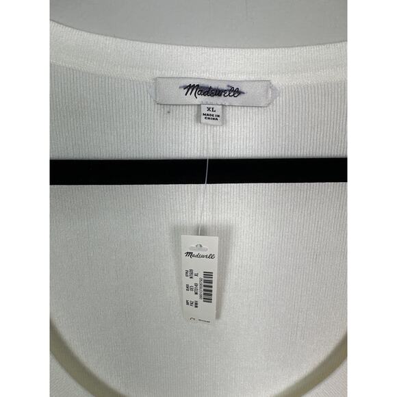 Madewell NWT Women’s Snowy Pax Signature Knit Scoopneck Cardigan size XL - Picture 3 of 7